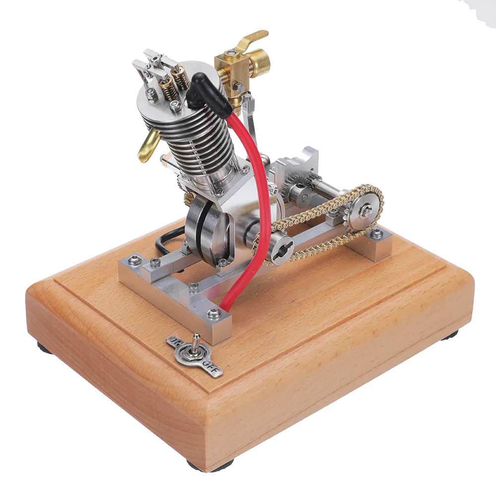 Banggood H09 Mini Hoglet CNC Single Cylinder Engine Metal Model Kids Children Science Discovery Toys