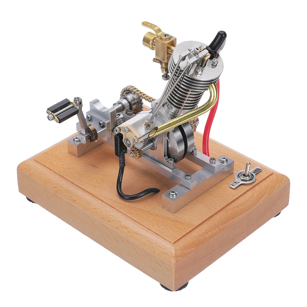 Banggood H09 Mini Hoglet CNC Single Cylinder Engine Metal Model Kids Children Science Discovery Toys