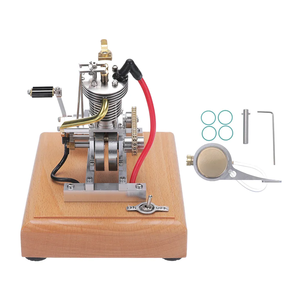 Banggood H09 Mini Hoglet CNC Single Cylinder Engine Metal Model Kids Children Science Discovery Toys