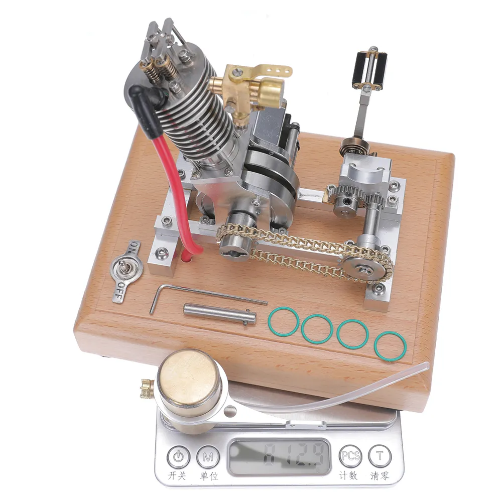 Banggood H09 Mini Hoglet CNC Single Cylinder Engine Metal Model Kids Children Science Discovery Toys