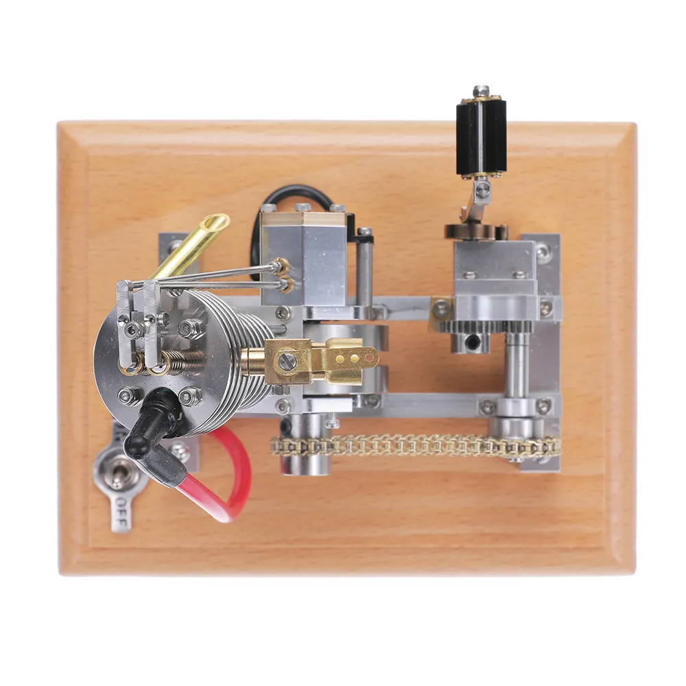Banggood H09 Mini Hoglet CNC Single Cylinder Engine Metal Model Kids Children Science Discovery Toys