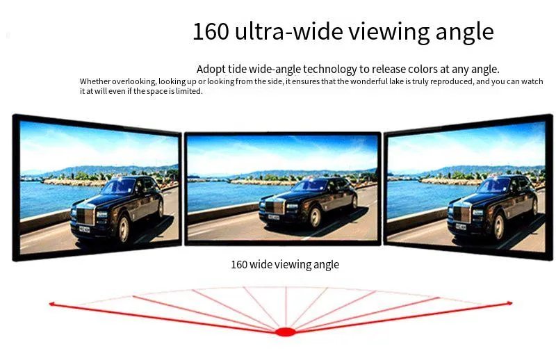 Bakeey 100/120Inch Easy White Projection Screen 16:9 Foldable Anti-wrinkle Wide-angle Screen for Outdoors Travelling Meeting