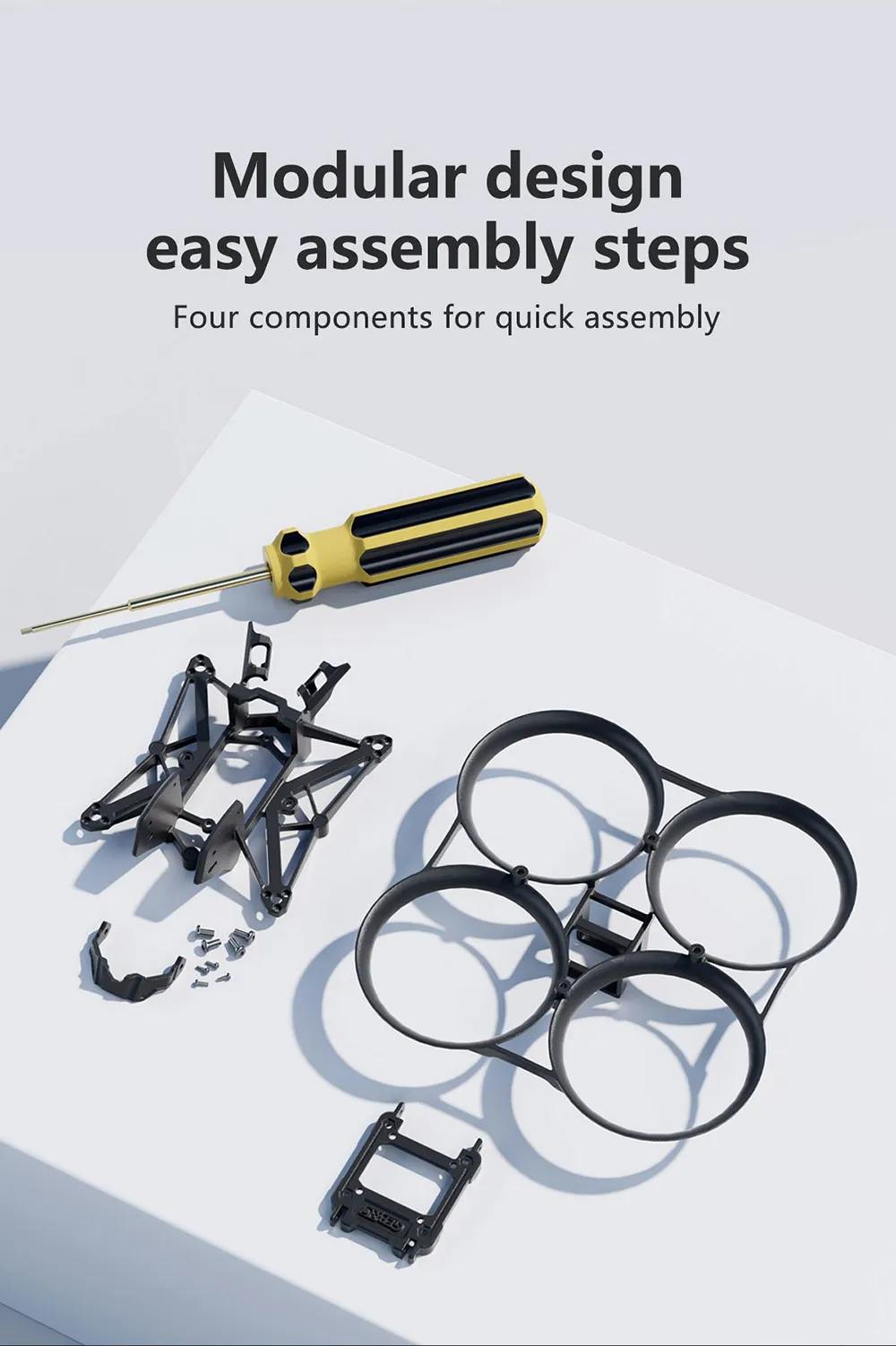 Geprc DS20 90mm Wheelbase 2 Inch Frame Kit Support DJI O3 HD Analog VTX for DIY Whoop RC FPV Racing Drone
