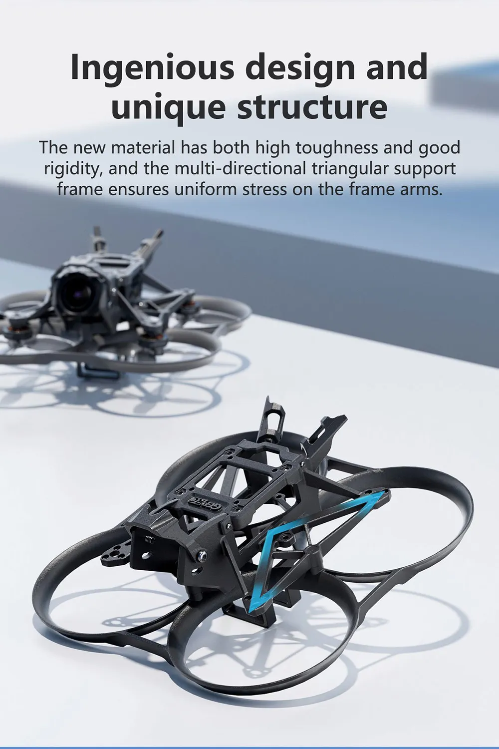 Geprc DS20 90mm Wheelbase 2 Inch Frame Kit Support DJI O3 HD Analog VTX for DIY Whoop RC FPV Racing Drone