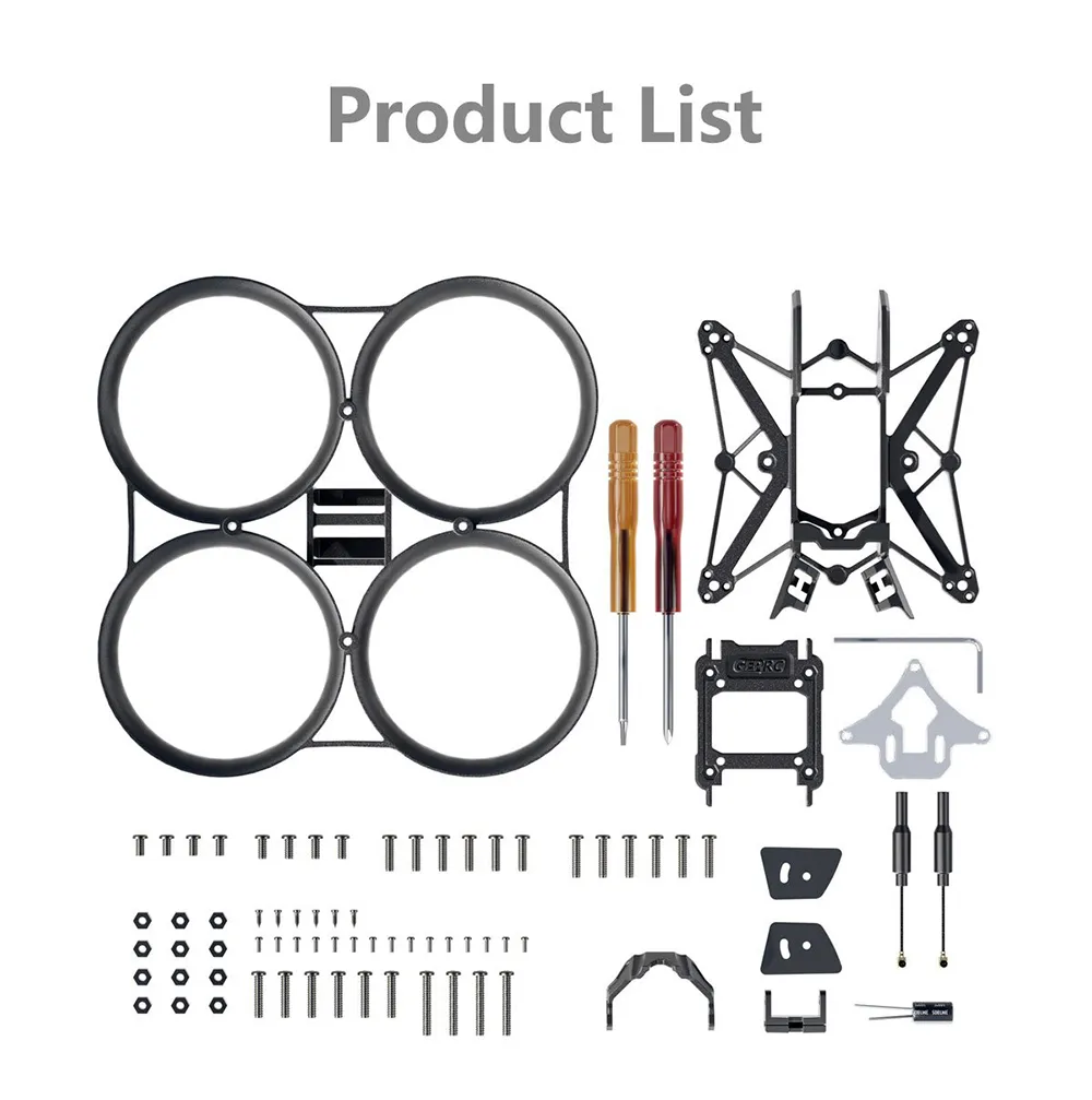 Geprc DS20 90mm Wheelbase 2 Inch Frame Kit Support DJI O3 HD Analog VTX for DIY Whoop RC FPV Racing Drone