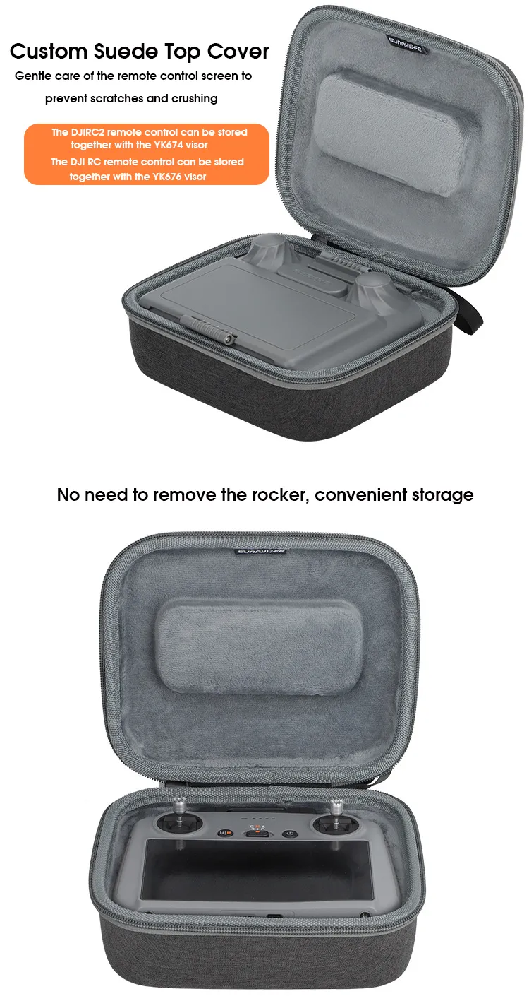Sunnylife Portable Waterproof Storage Shoulder Bag Handbag Carrying Box Case for DJI MINI 4 PRO Drone Remote Controller Combo Set
