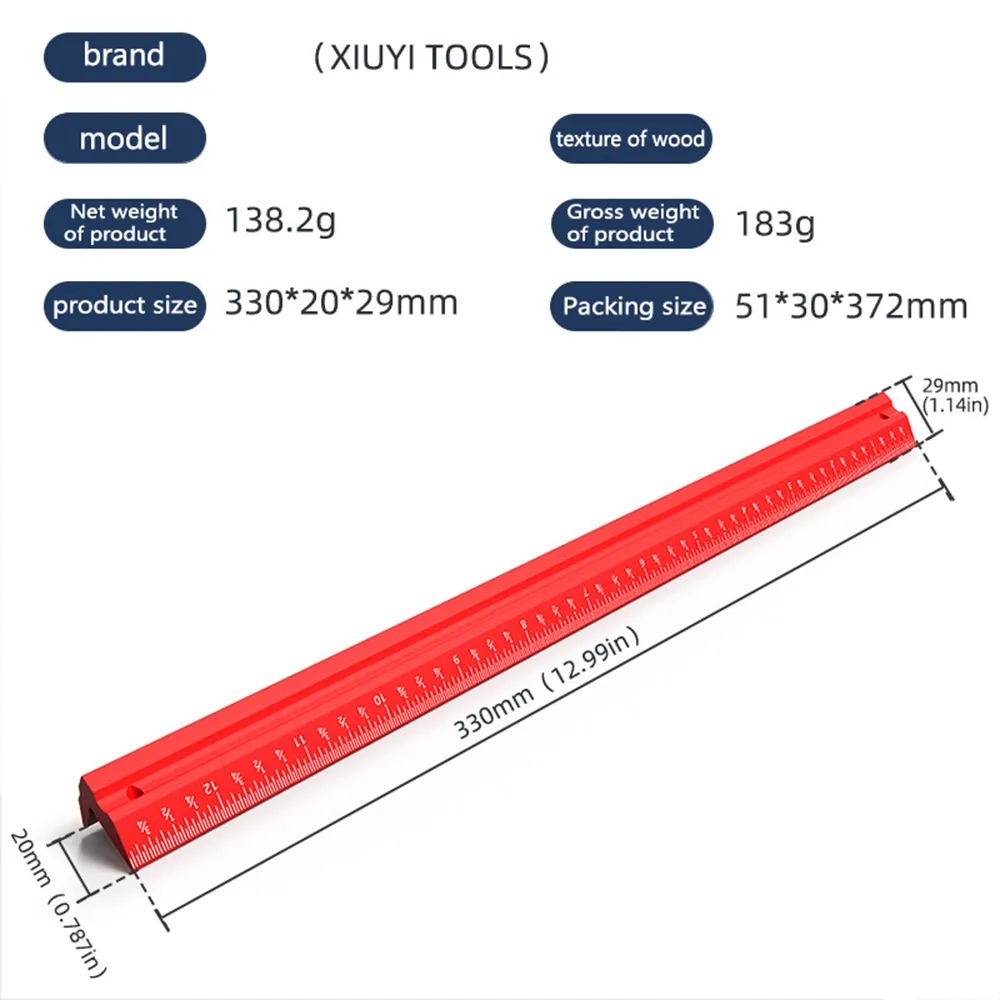 V Shape Marking Ruler Double-Sided Aluminum Alloy CNC Precision Measurement Tool Ideal for Square and Right Angle Checks
