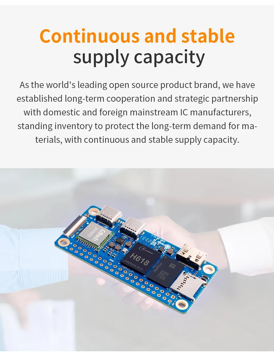 Orange Pi Zero 2W 1/1.5/2/4GB RAM + Expansion Board Development Board Allwinner H618 Support WiFi5.0+BT5.0 Orange Pi Zero 2W Single Board Computer