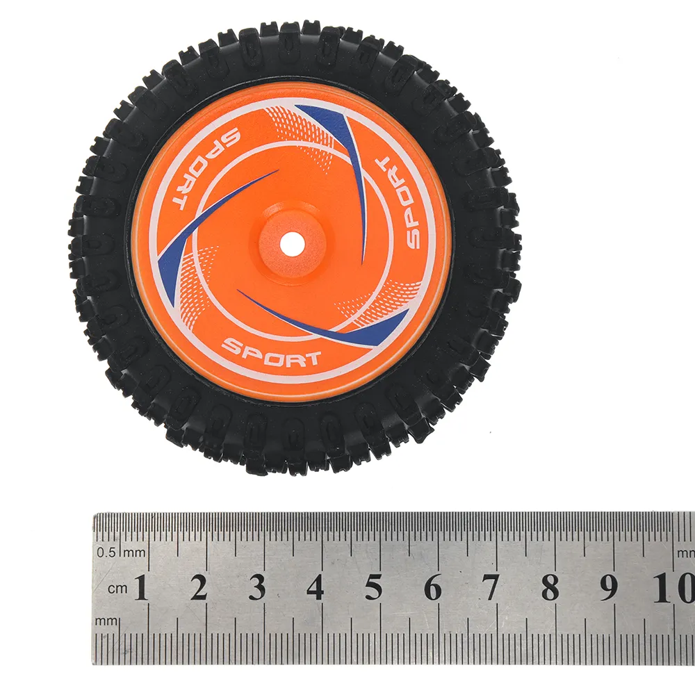 2PCS Wltoys 124010 1/12 RC Car Parts Front/Rear Tires Wheels Rims Vehicles Models Spare Accessories 2811/2812/2844/2845