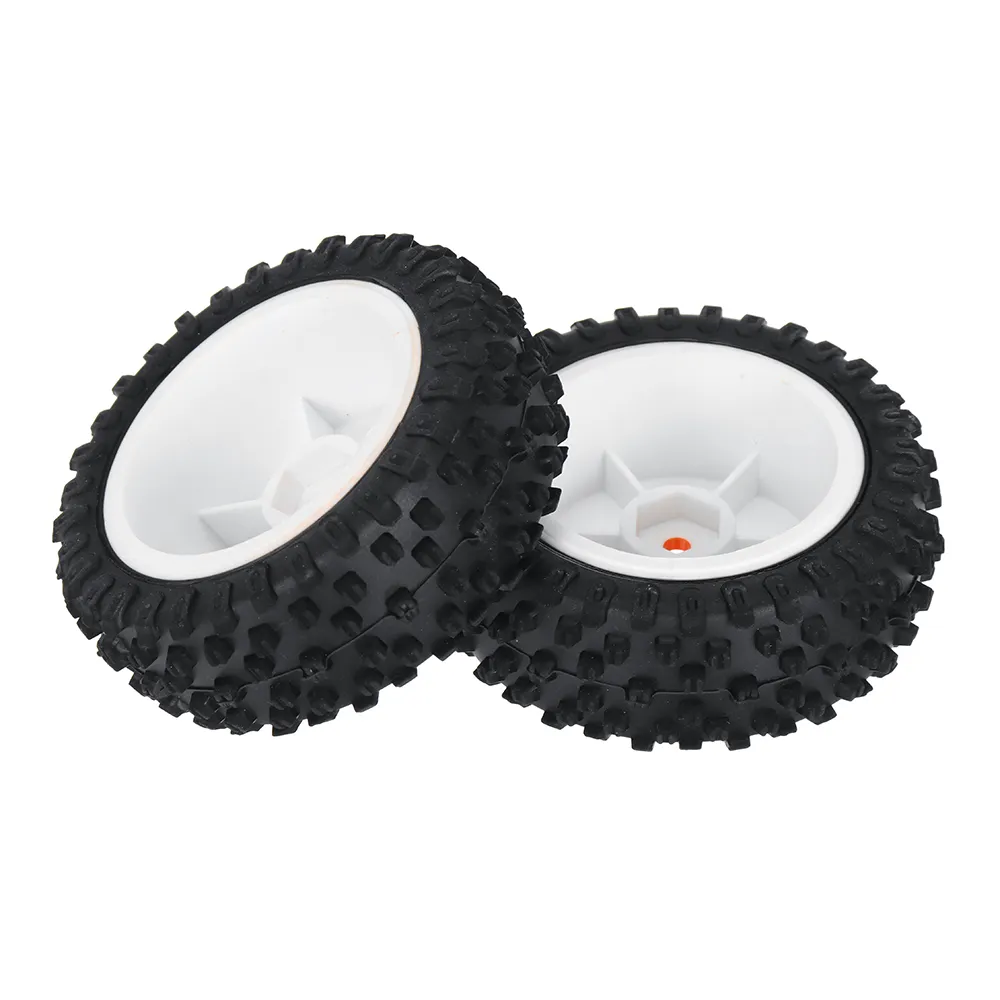 2PCS Wltoys 124010 1/12 RC Car Parts Front/Rear Tires Wheels Rims Vehicles Models Spare Accessories 2811/2812/2844/2845