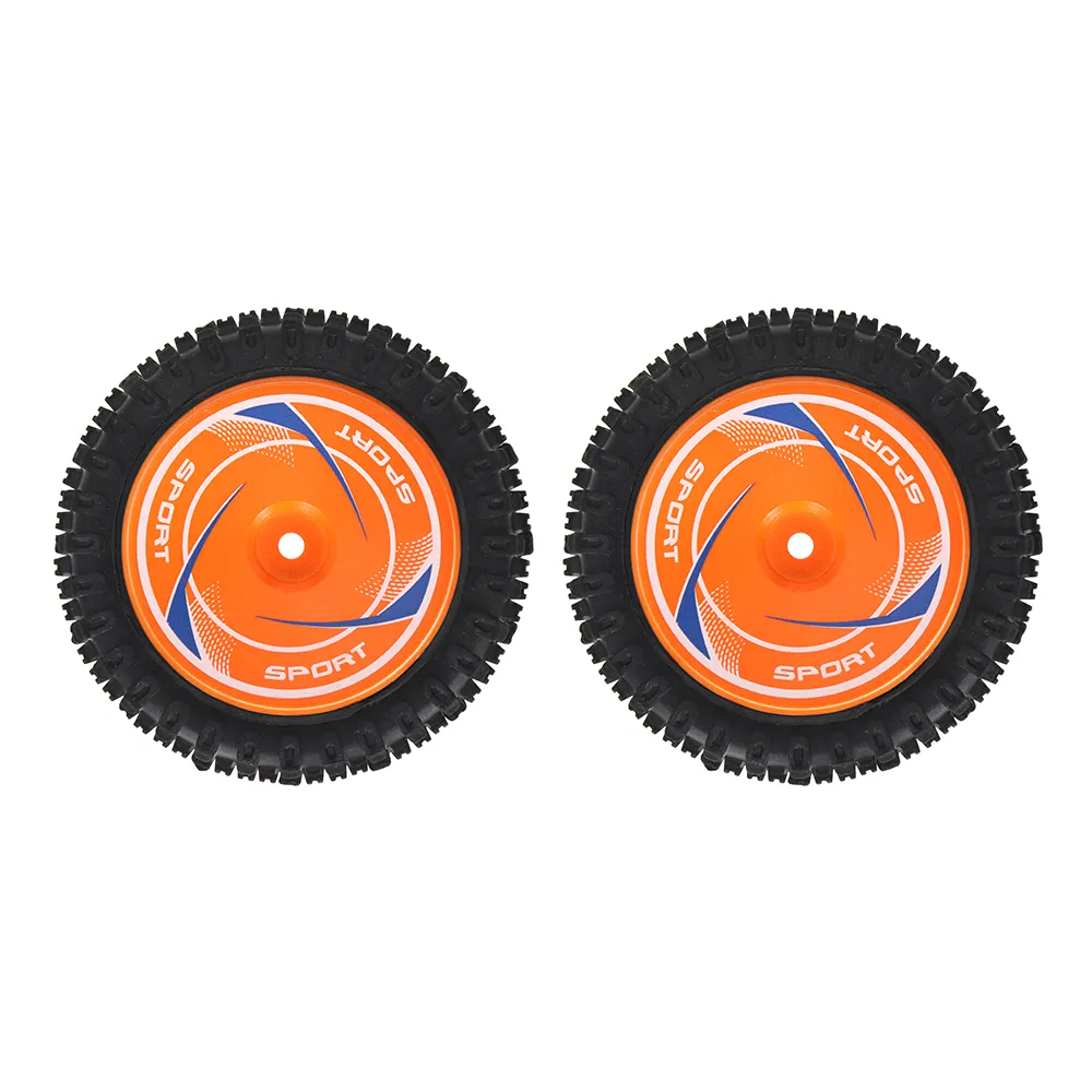 2PCS Wltoys 124010 1/12 RC Car Parts Front/Rear Tires Wheels Rims Vehicles Models Spare Accessories 2811/2812/2844/2845