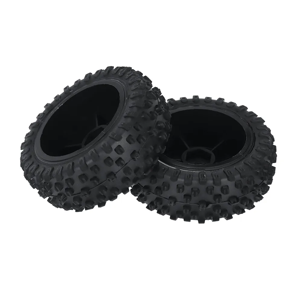 2PCS Wltoys 124010 1/12 RC Car Parts Front/Rear Tires Wheels Rims Vehicles Models Spare Accessories 2811/2812/2844/2845