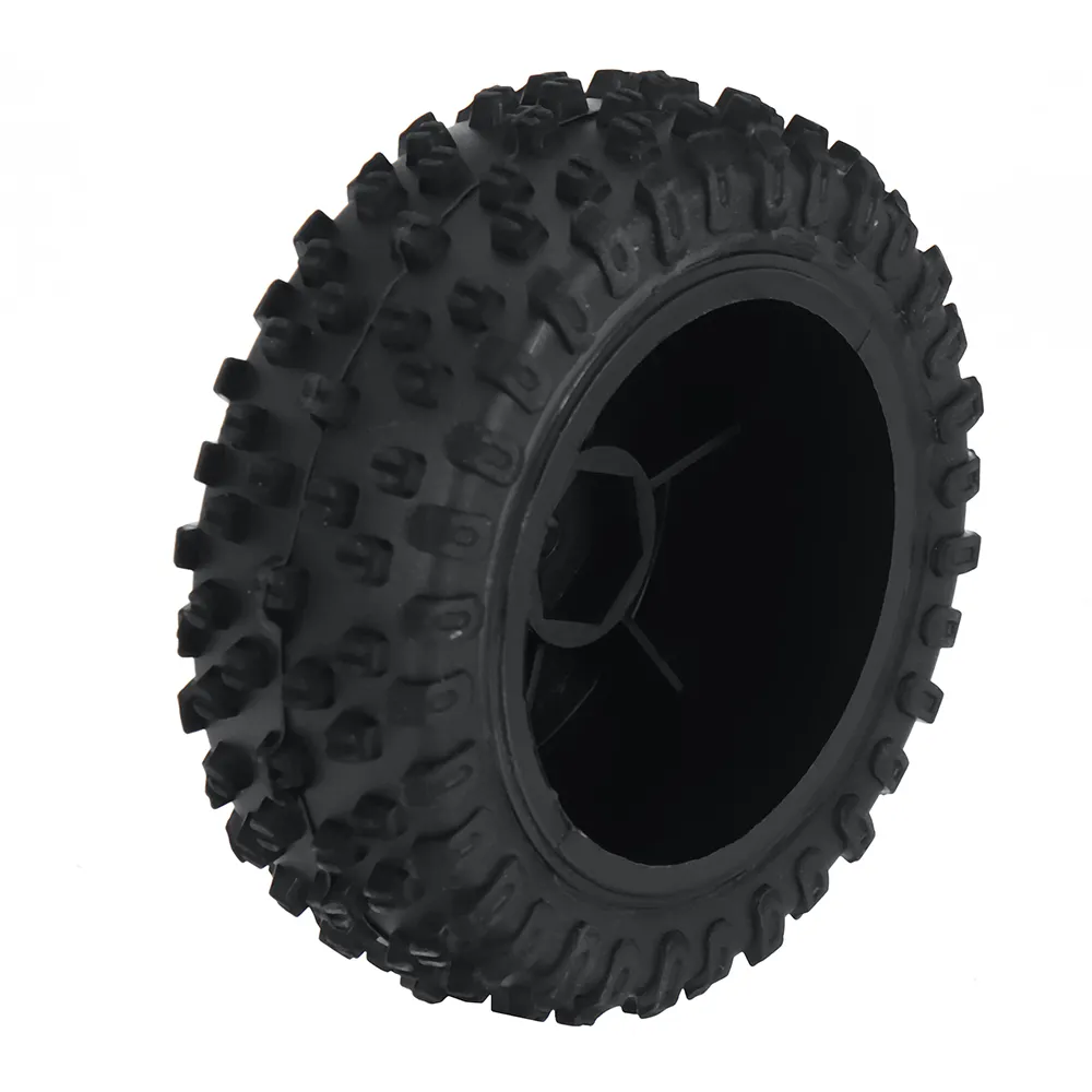 2PCS Wltoys 124010 1/12 RC Car Parts Front/Rear Tires Wheels Rims Vehicles Models Spare Accessories 2811/2812/2844/2845