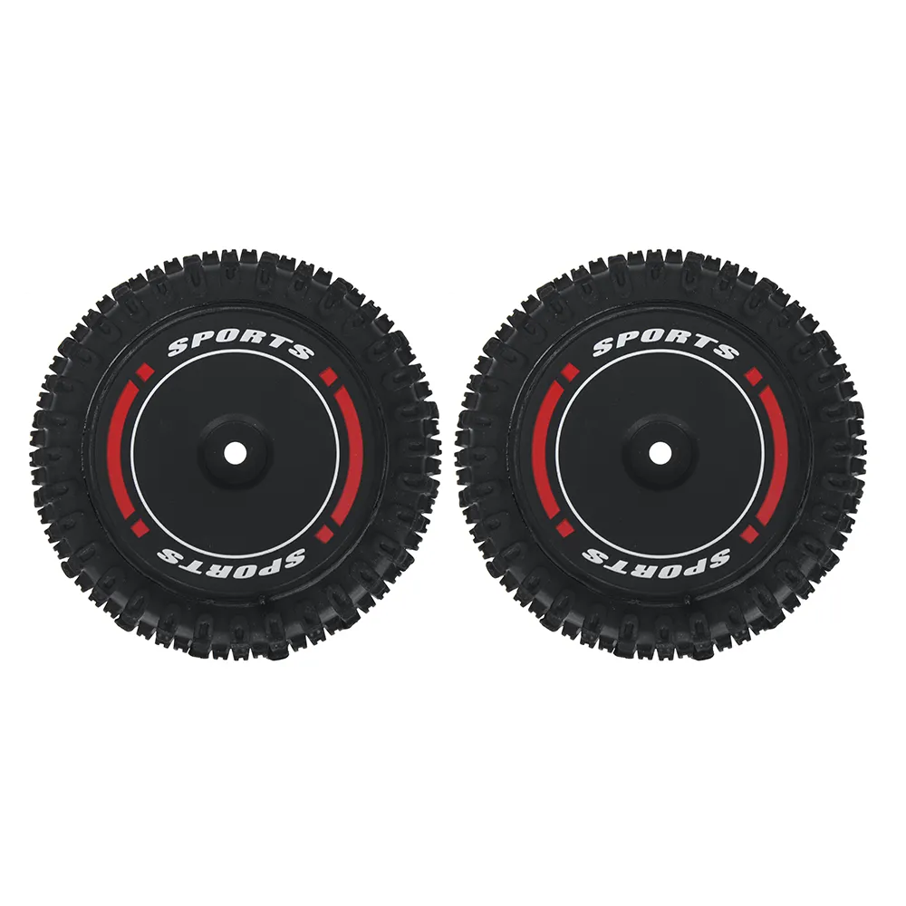 2PCS Wltoys 124010 1/12 RC Car Parts Front/Rear Tires Wheels Rims Vehicles Models Spare Accessories 2811/2812/2844/2845