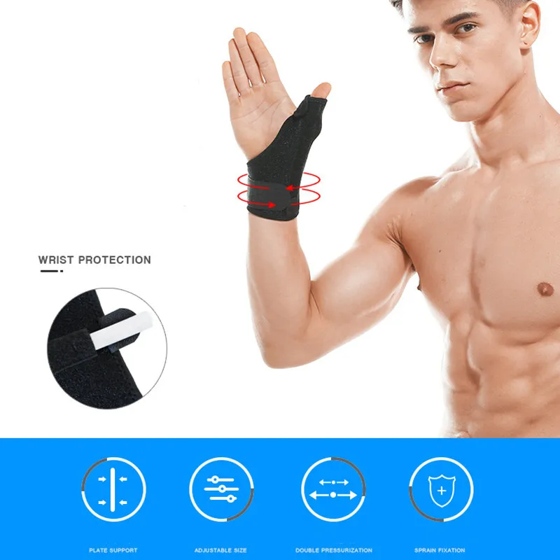BOER Sports Fitness Hand Support Thumb Protection Non-slip Safety Wrist Guard for Boxing Lifting cycling