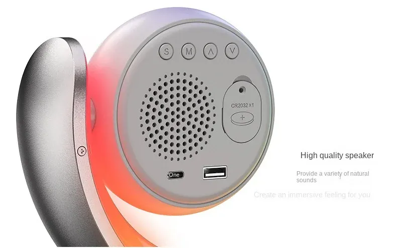 Colorful White Noise Dual Alarm Clock Wake-Up Night Light Touch RGB Bedside Colorful Atmosphere Light Colorful White Noise Dual Alarm Clock Wake-Up Night Light Touch RGB Bedside Colorful Atmosphere Light