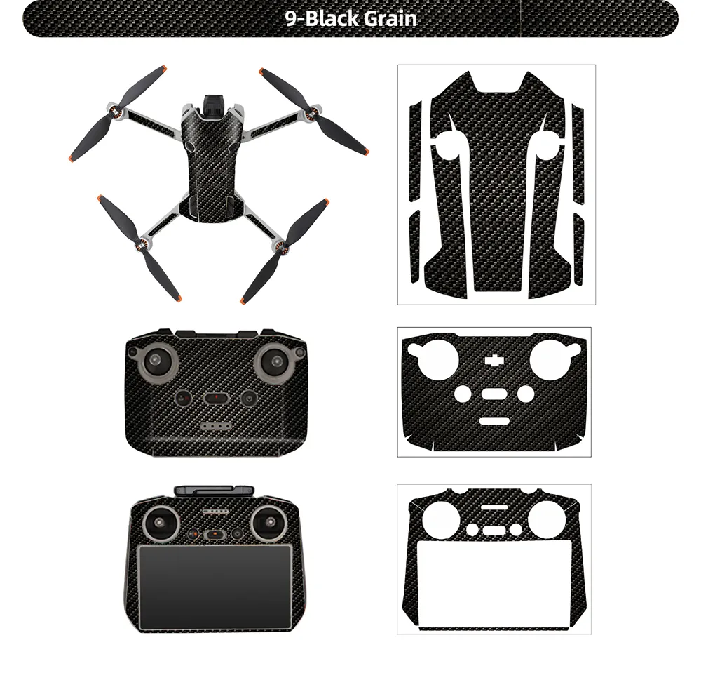 Sunnylife Waterproof PVC Stickers Drone Body Skin Protective Arm Remote Control Protector for DJI Mini 4 PRO RC Drone
