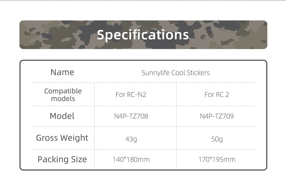 Sunnylife Waterproof PVC Stickers Drone Body Skin Protective Arm Remote Control Protector for DJI Mini 4 PRO RC Drone