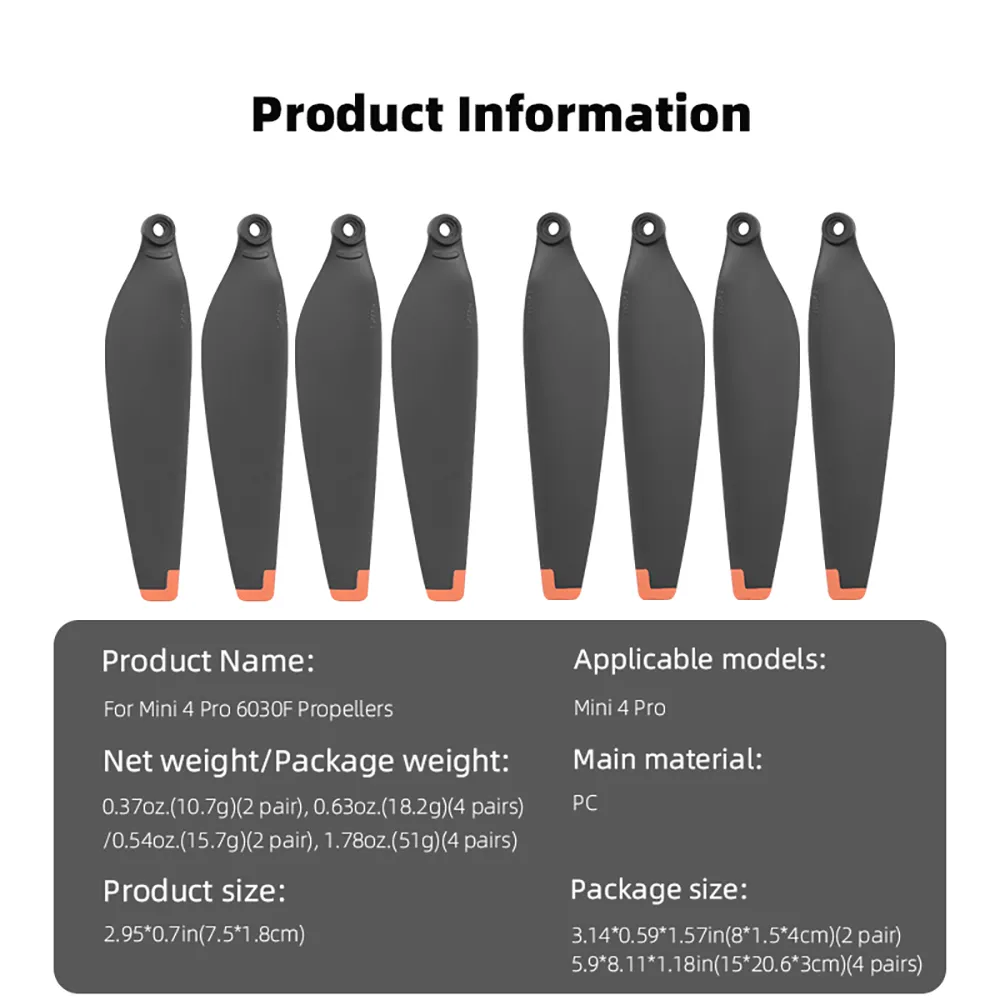 BRDRC Quick Releases Foldable 6030 Propeller Props Blades for DJI MINI 4 PRO RC Drone Quadcopter BRDRC Quick Releases Foldable 6030 Propeller Props Blades for DJI MINI 4 PRO RC Drone Quadcopter