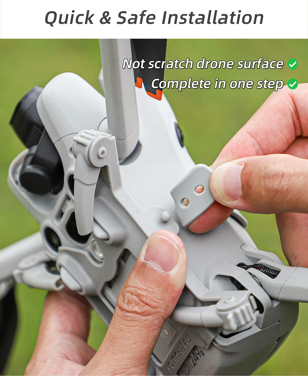 Sunnylife Foldable Extended Heightening Spider Landing Gear Legs Protector Support for DJI Mini 4 PRO RC Drone Quadcopter