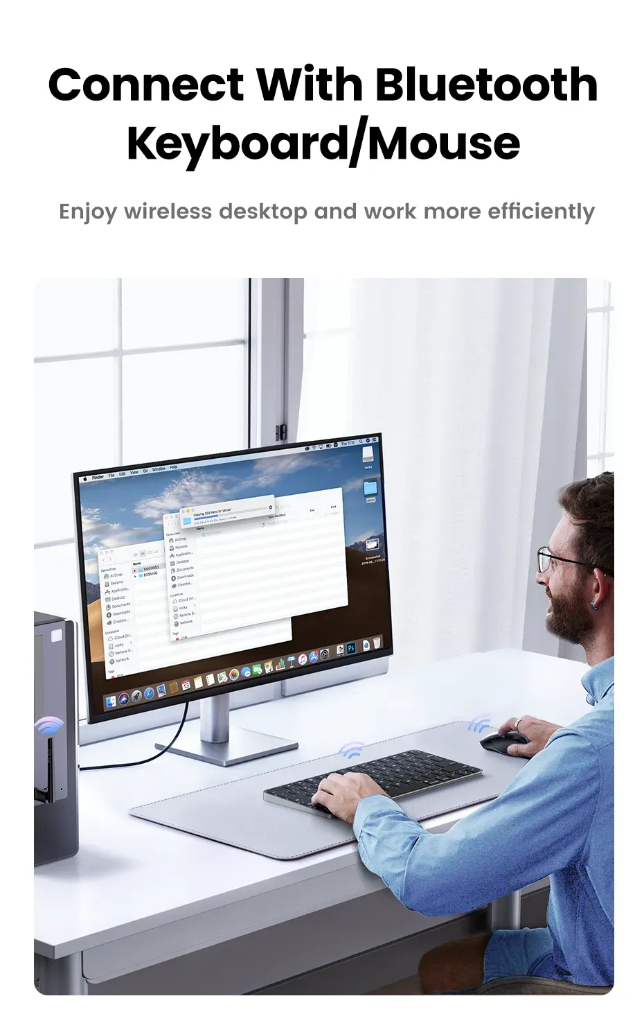 UGREEN CM656 USB bluetooth 5.3 Adapter bluetooth Dongle Wireless Mouse Keyboard Music Audio Receiver Transmitter Free Driver for PC Speaker