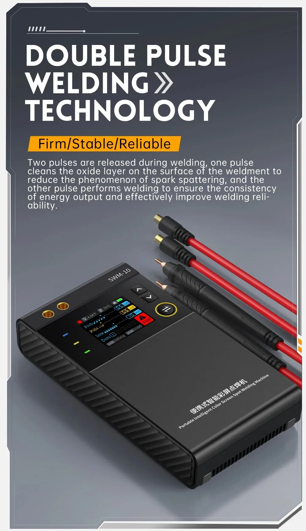 FNIRSI SWM-10 0.25mm Spot Welder 4 Gears Adjustable DIY Mini Spot Double Pulse Welding Machine 18650 Battery Pack Welding Tool Built-in 5000mAh Battery FNIRSI SWM-10 0.25mm Spot Welder 4 Gears Adjustable DIY Mini Spot Double Pulse Welding Machine 18650 Battery Pack Welding Tool Built-in 5000mAh Battery
