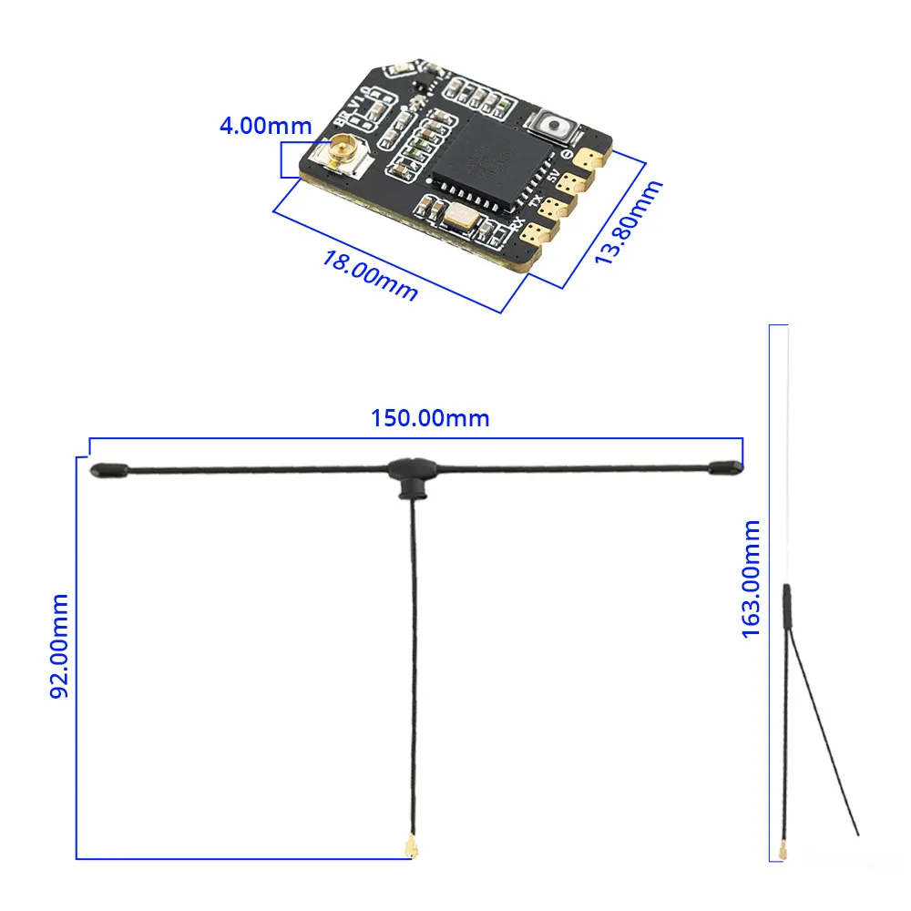 Bandit BR1 ExpressLRS ELRS 915MHz Receiver for Drone Fixed Wing