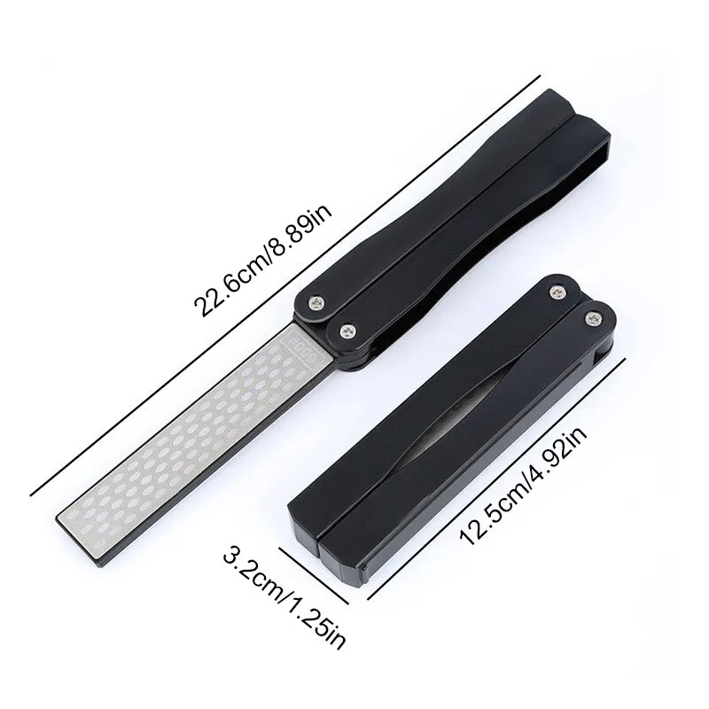 DMD Portable Double Side Grindstone Professional Kitchen Sharpener for Pocket Folding Knife Sharpening Stone Sharpener Diamond
