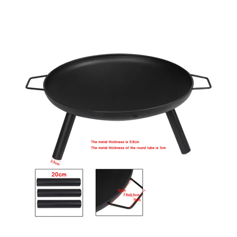 [USA Direct] Furnace Round Utility Grill Fire Pit Heating Stove Simple Cauldron for Outdoor Yard, 8811