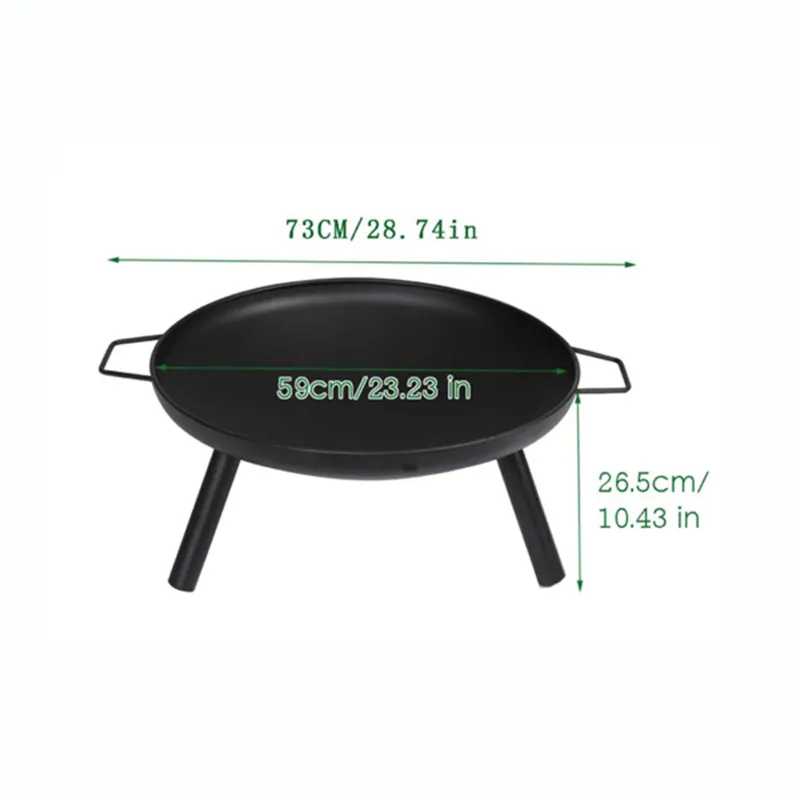 [USA Direct] Furnace Round Utility Grill Fire Pit Heating Stove Simple Cauldron for Outdoor Yard, 8811