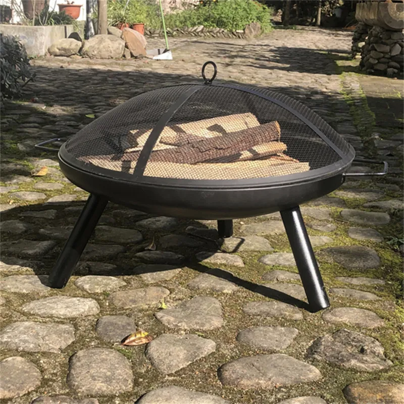 [USA Direct] Furnace Round Utility Grill Fire Pit Heating Stove Simple Cauldron for Outdoor Yard, 8811