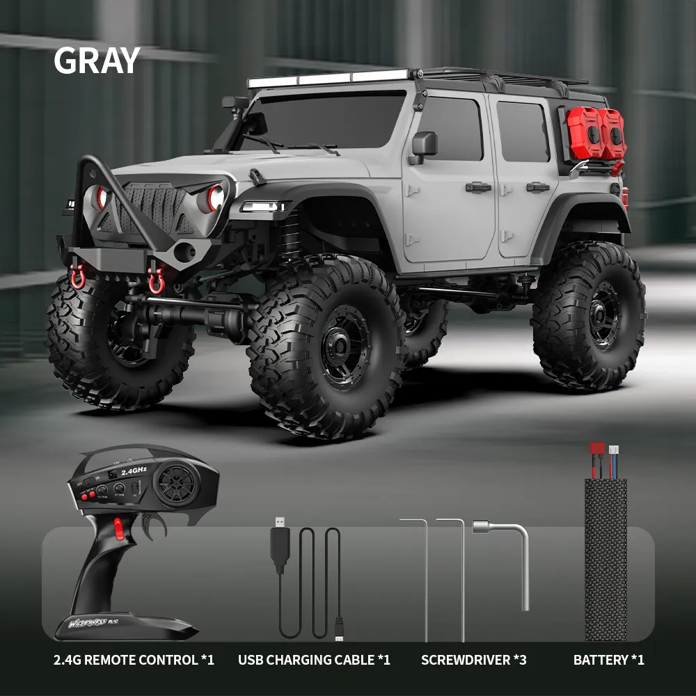 HB Toys RTR R1011/12/13/14 1/10 2.4G 4WD RC Car Full Proportional Rock Crawler RUBICON LED Light Off-Road Climbing Truck Vehicles Models 3s Compatible Toys HB Toys RTR R1011/12/13/14 1/10 2.4G 4WD RC Car Full Proportional Rock Crawler RUBICON LED Light Off-Road Climbing Truck Vehicles Models 3s Compatible Toys