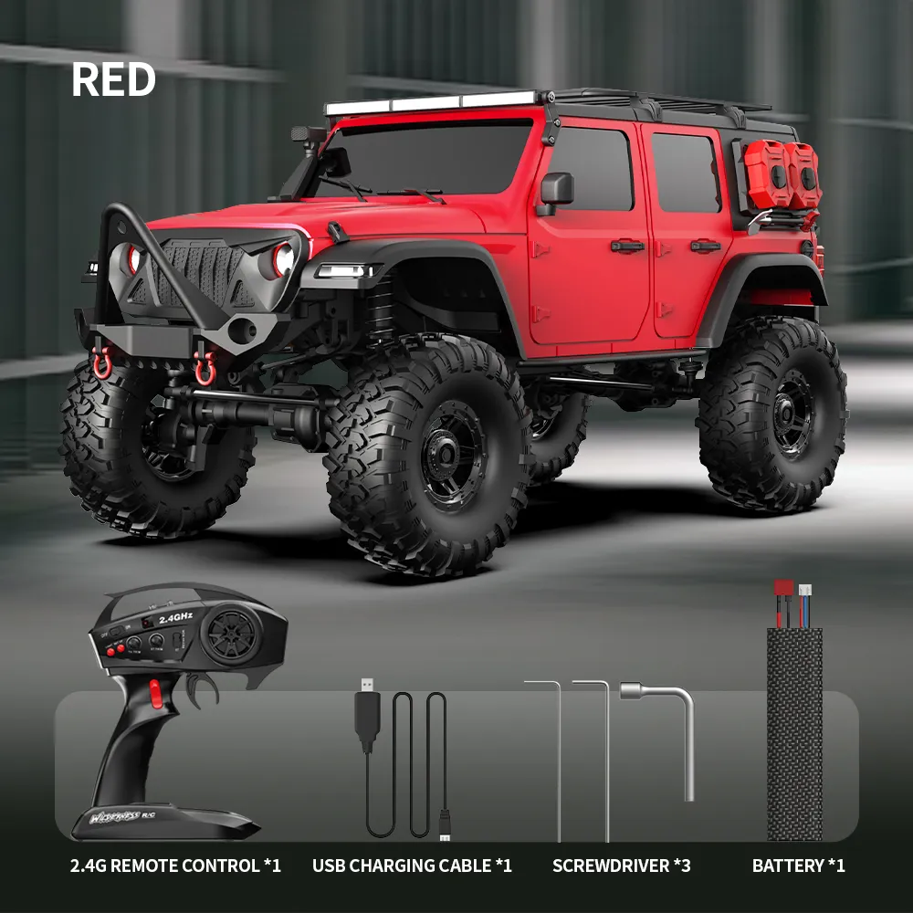 HB Toys RTR R1011/12/13/14 1/10 2.4G 4WD RC Car Full Proportional Rock Crawler RUBICON LED Light Off-Road Climbing Truck Vehicles Models 3s Compatible Toys HB Toys RTR R1011/12/13/14 1/10 2.4G 4WD RC Car Full Proportional Rock Crawler RUBICON LED Light Off-Road Climbing Truck Vehicles Models 3s Compatible Toys