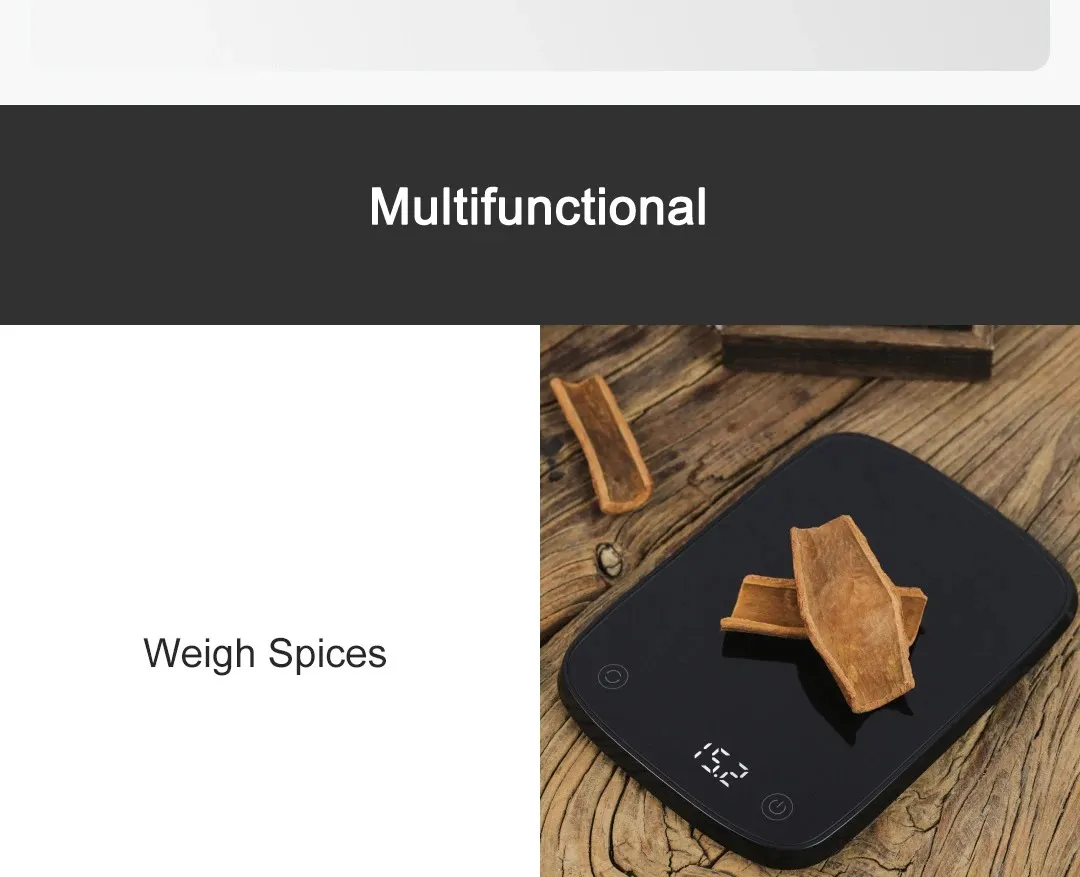 Xiaomi DUKA ATuMan Digital Electronic Scale ES2 High Precision 0~5kg LED Screen Household Multi-functional Baking Kitchen Food Scale