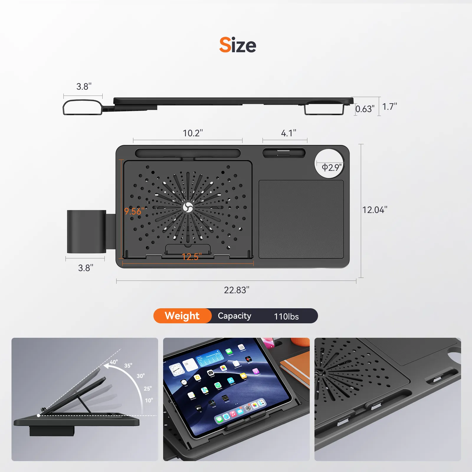 NEWTRAL LAPD Detachable Workstation Desktop for MagicH-BP/MagicH-BPro Ergonomic Chair