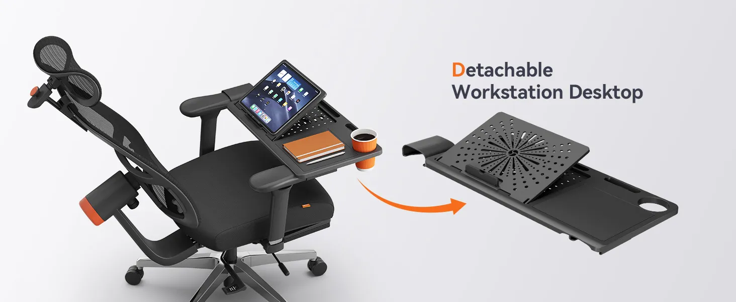 NEWTRAL LAPD Detachable Workstation Desktop for MagicH-BP/MagicH-BPro Ergonomic Chair
