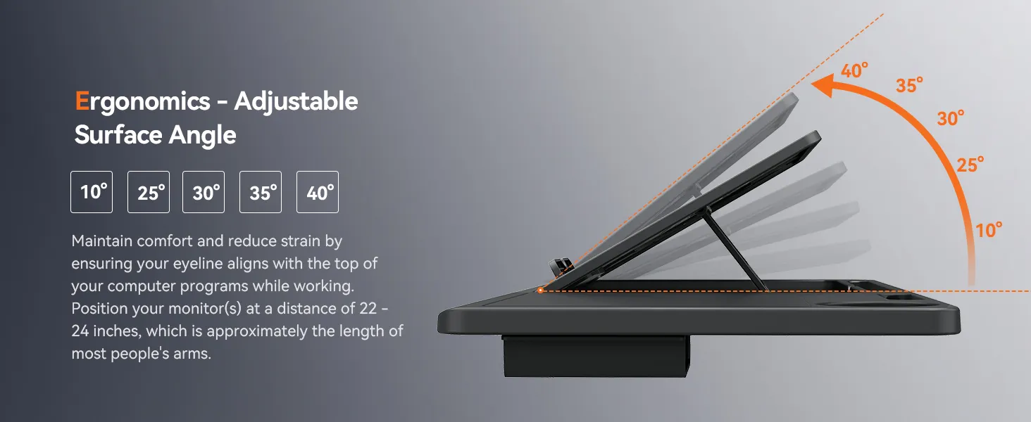 NEWTRAL LAPD Detachable Workstation Desktop for MagicH-BP/MagicH-BPro Ergonomic Chair