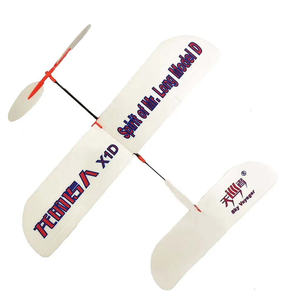 X1D do avião de borracha feito à mão Mr. Long Modelo D X1D do avião de borracha feito à mão Mr. Long Modelo D