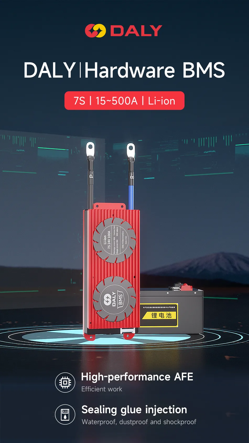 Ternary 7S 15A-250A 7-string 24V Lithium Battery Protection Board Li-ion 4.2V Inverter Outdoor Power Supply Hardware BMS