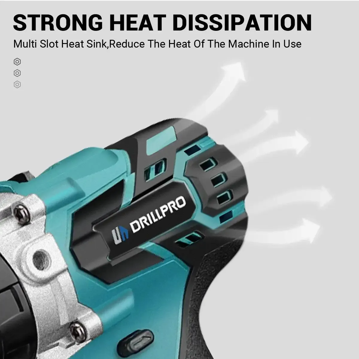 Drillpro 13MM ブラシレス電動インパクトドリル 20+3 トルクドライバー ハンマードリル 冬用 氷上用電動工具 Makバッテリー対応 Drillpro 13MM ブラシレス電動インパクトドリル 20+3 トルクドライバー ハンマードリル 冬用 氷上用電動工具 Makバッテリー対応