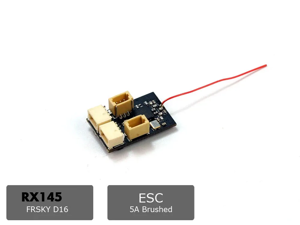 AEORC RX142/RX144/RX145/RX146/RX144-T/RX145-T/RX146-T 2.4GHz 4CH DSMX/2 FRSKY-D16 FLYSKY Mini Receiver Integrated 1S 5A brushed ESC With TELEM Function AEORC RX142/RX144/RX145/RX146/RX144-T/RX145-T/RX146-T 2.4GHz 4CH DSMX/2 FRSKY-D16 FLYSKY Mini Receiver Integrated 1S 5A brushed ESC With TELEM Function