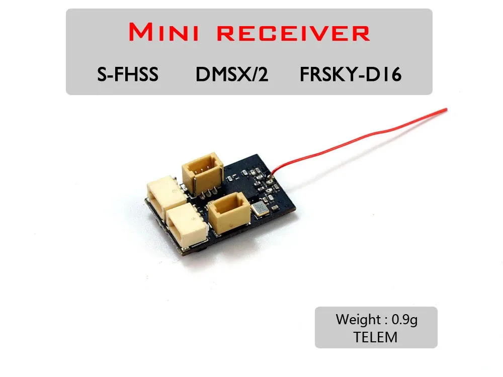 AEORC RX142/RX144/RX145/RX146/RX144-T/RX145-T/RX146-T 2.4GHz 4CH DSMX/2 FRSKY-D16 FLYSKY Mini Receiver Integrated 1S 5A brushed ESC With TELEM Function AEORC RX142/RX144/RX145/RX146/RX144-T/RX145-T/RX146-T 2.4GHz 4CH DSMX/2 FRSKY-D16 FLYSKY Mini Receiver Integrated 1S 5A brushed ESC With TELEM Function
