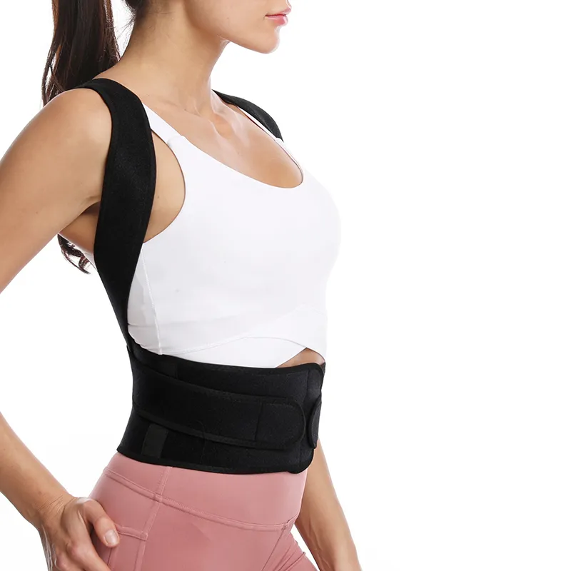 Adjustable Back Reinforced Support Belt Back Adult Posture Corrector Shoulder Lumbar Spine Support Back Protector Adjustable Back Reinforced Support Belt Back Adult Posture Corrector Shoulder Lumbar Spine Support Back Protector