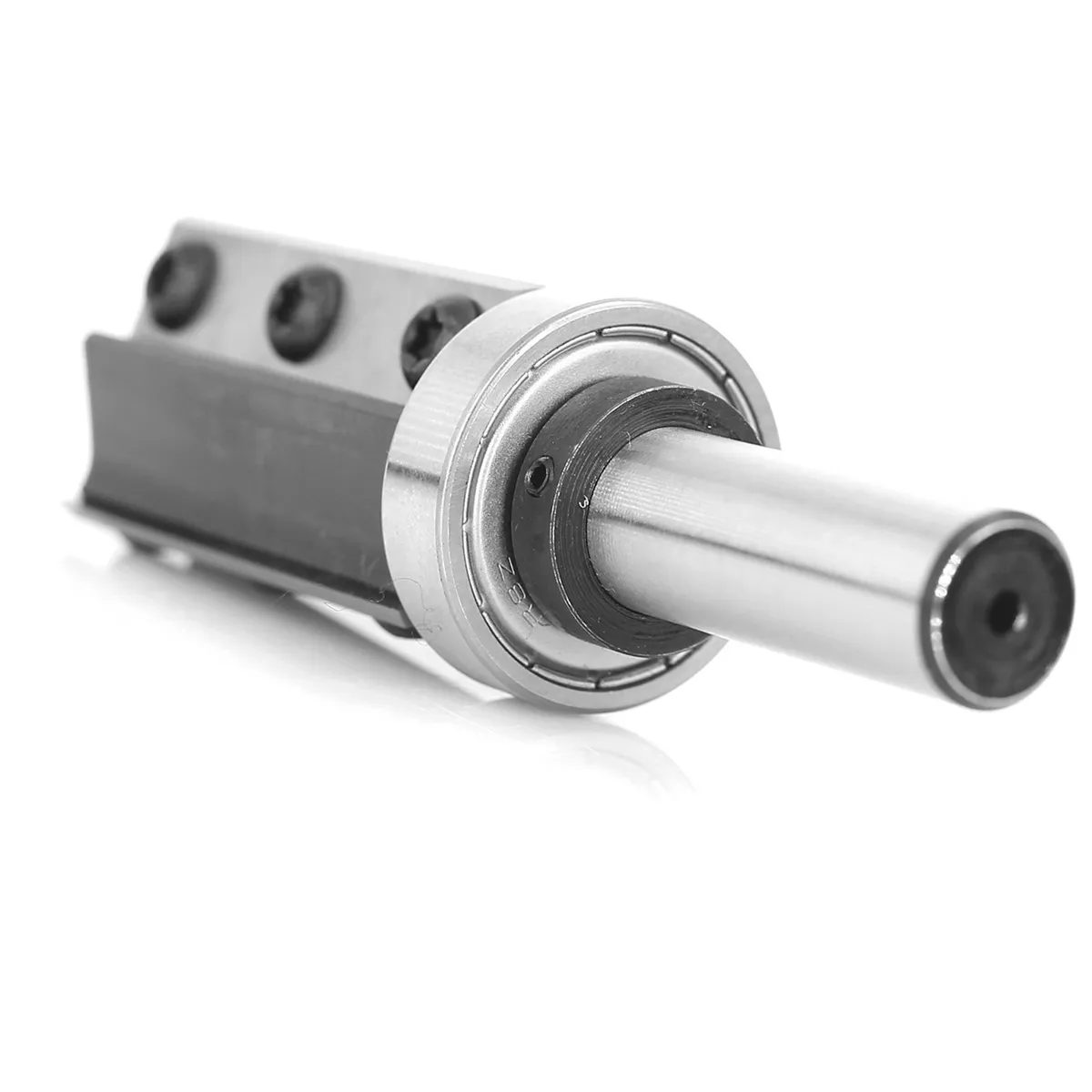 1/2 Inch 12mm Shank 3 Flutes Carbide Insert Flush Trim Router Bit Pattern Bit Top and Bottom Bearing Template Flush Cut Router Bit 1-1/8 / 28.6mm Cutting Diameter for Wood Trimming