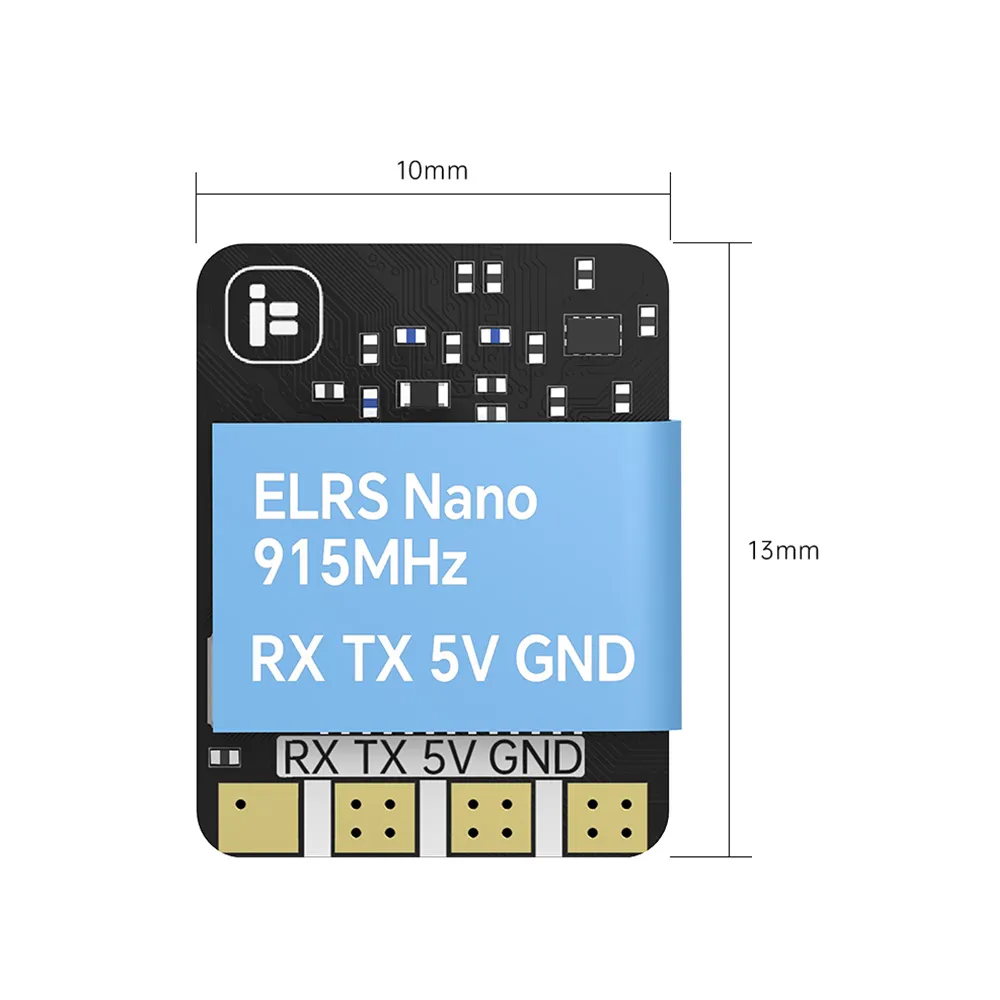 iFlight ExpressLRS ELRS 2.4GHz/868/915MHz Open Source Nano RX Receiver w/ T Antenna for FPV Racing Drone
