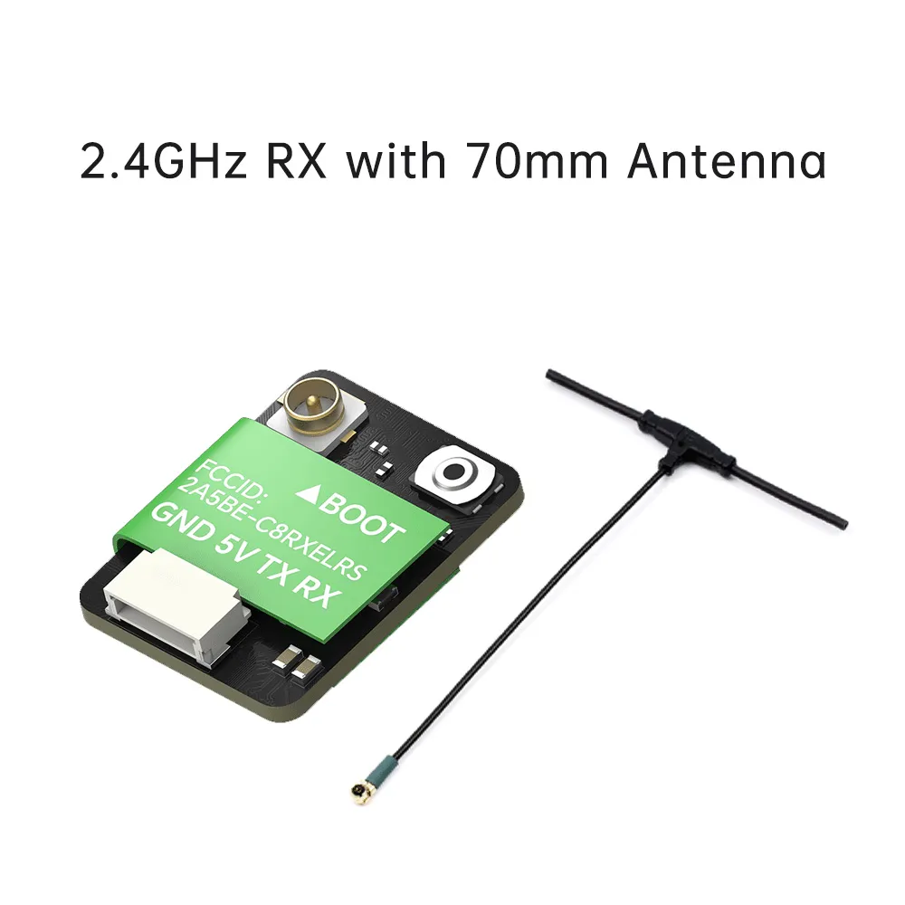 iFlight ExpressLRS ELRS 2.4GHz/868/915MHz Open Source Nano RX Receiver w/ T Antenna for FPV Racing Drone