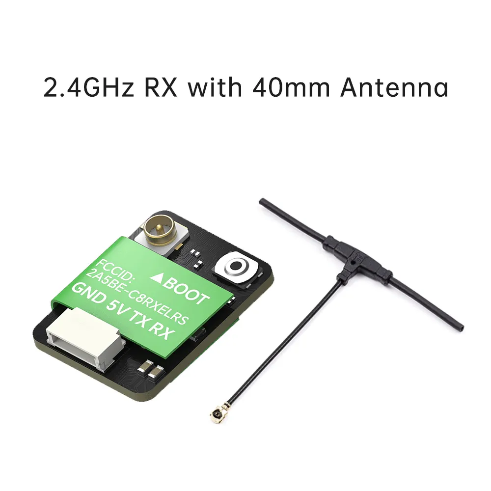 iFlight ExpressLRS ELRS 2.4GHz/868/915MHz Open Source Nano RX Receiver w/ T Antenna for FPV Racing Drone