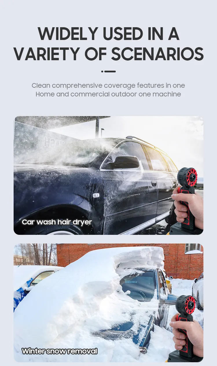 X40 500W Mini Dust Gun High Speed 40mm Precision Motor Adjustable Speed Control for Effective Dust Removal Optimal for Industrial Cleaning Yard Maintenance Car Washing