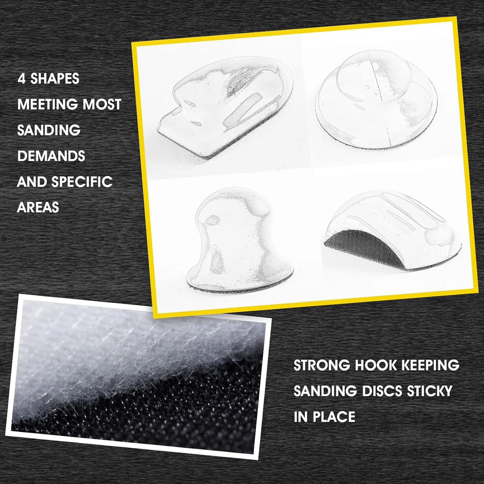 4 PCS 5 Inch Round Hand Sanding Blocks + Mouse Hook and Loop Sanding Blocks Ideal for Wood Furniture Restoration and Home Crafts