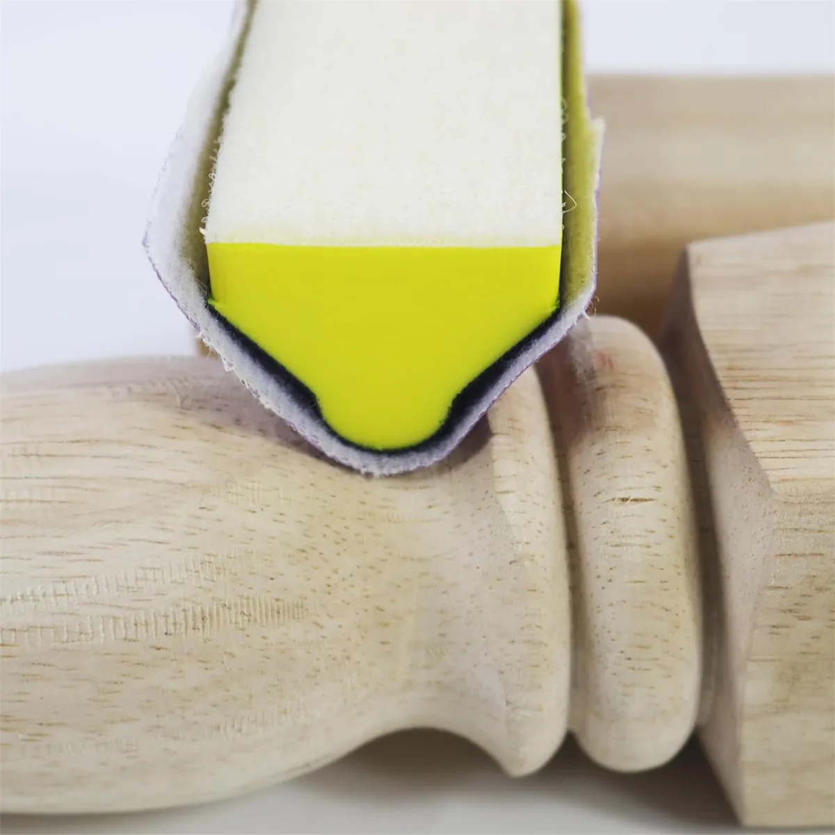 9PCS Hand Sanding Blocks Set Versatile Contoured Profile Yellow Durable Medium-Density Polyurethane Foam Convex and Concave Shapes Hook Loop Attachment for Auto Body Wood Furniture Sanding